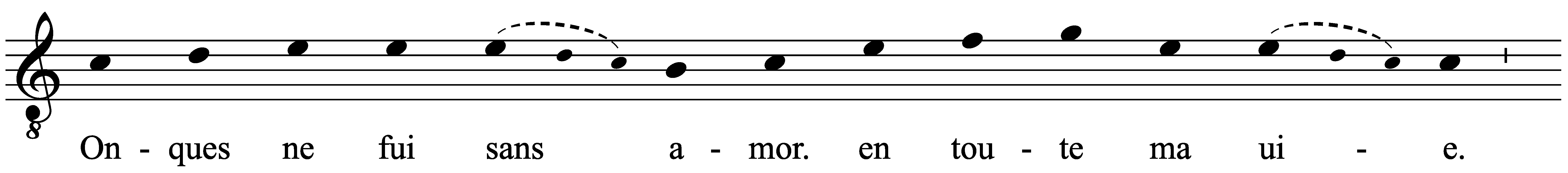 Work musical notation